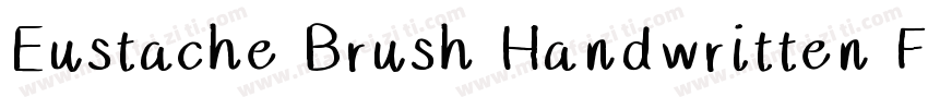 Eustache Brush Handwritten Font字体转换
